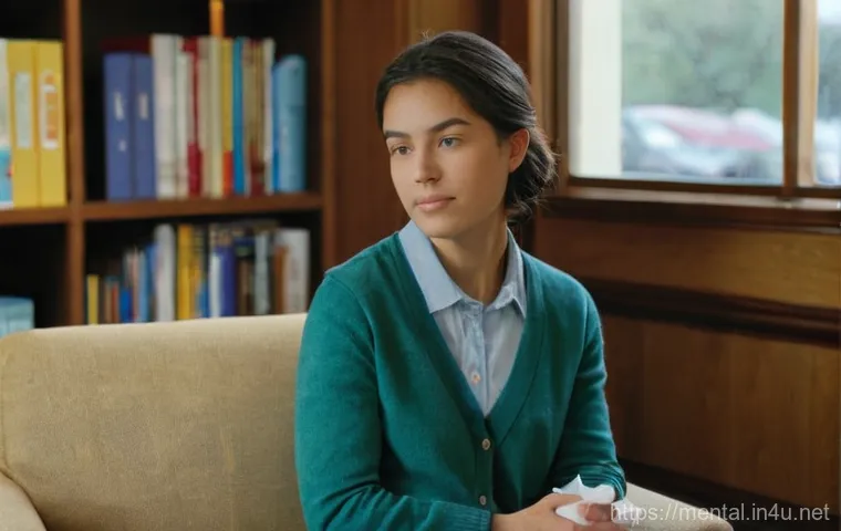 정신건강 상담사의 실습 - **Prompt 1: Empathy and Connection in a Counseling Session**
    A warm and inviting counseling room...